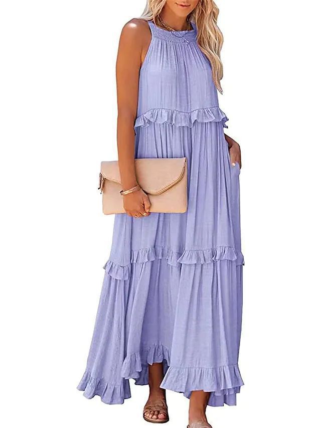 Resort Ruffle Maxi Dress
