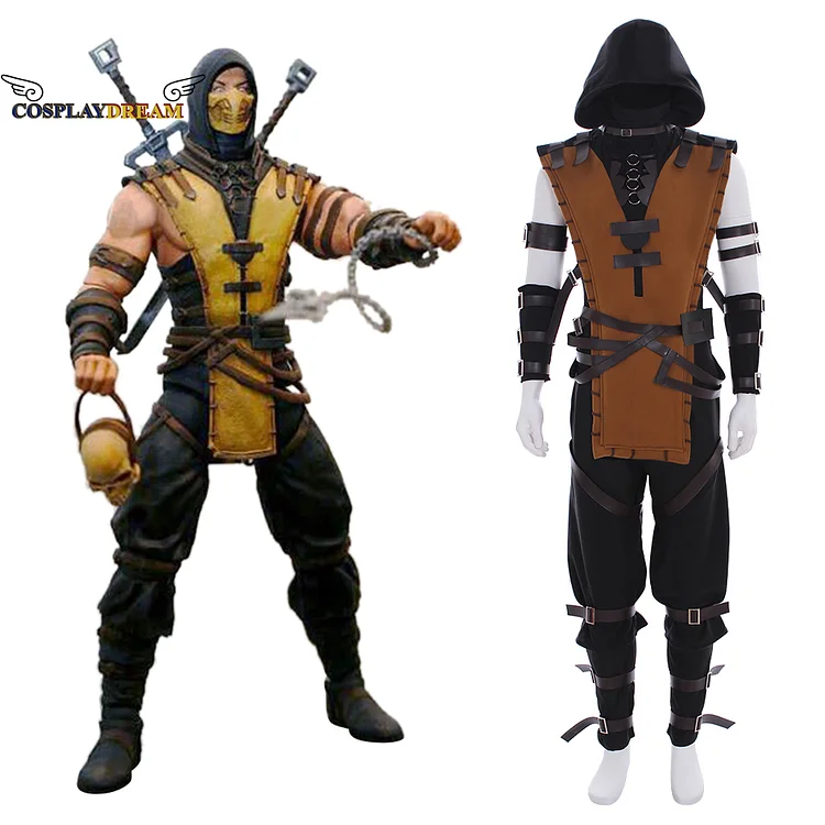 Mortal Kombat X Scorpion Cosplay Costume