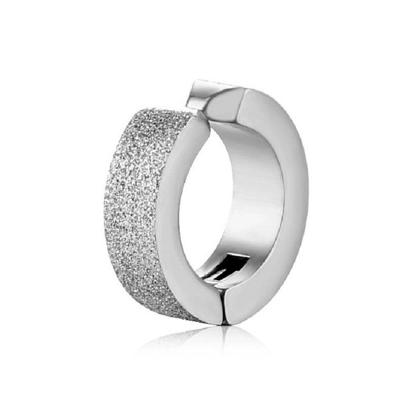 Punk Geometric Titanium Steel Plating Ear Clips 1 Piece