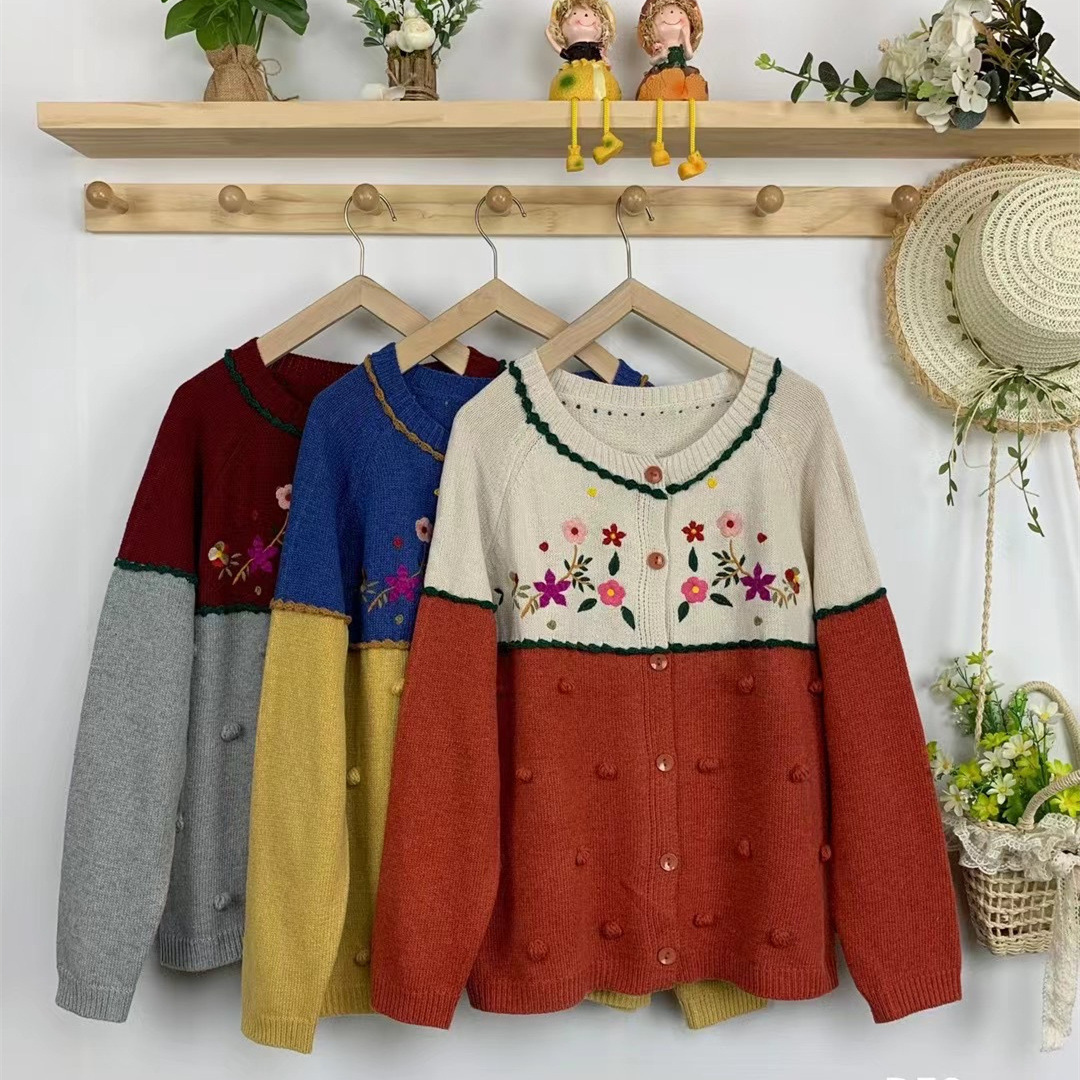 Chicfifth Sweater Women Winter Long Sleeve High Quality Autumn Vintage Top Knitted Cardigan