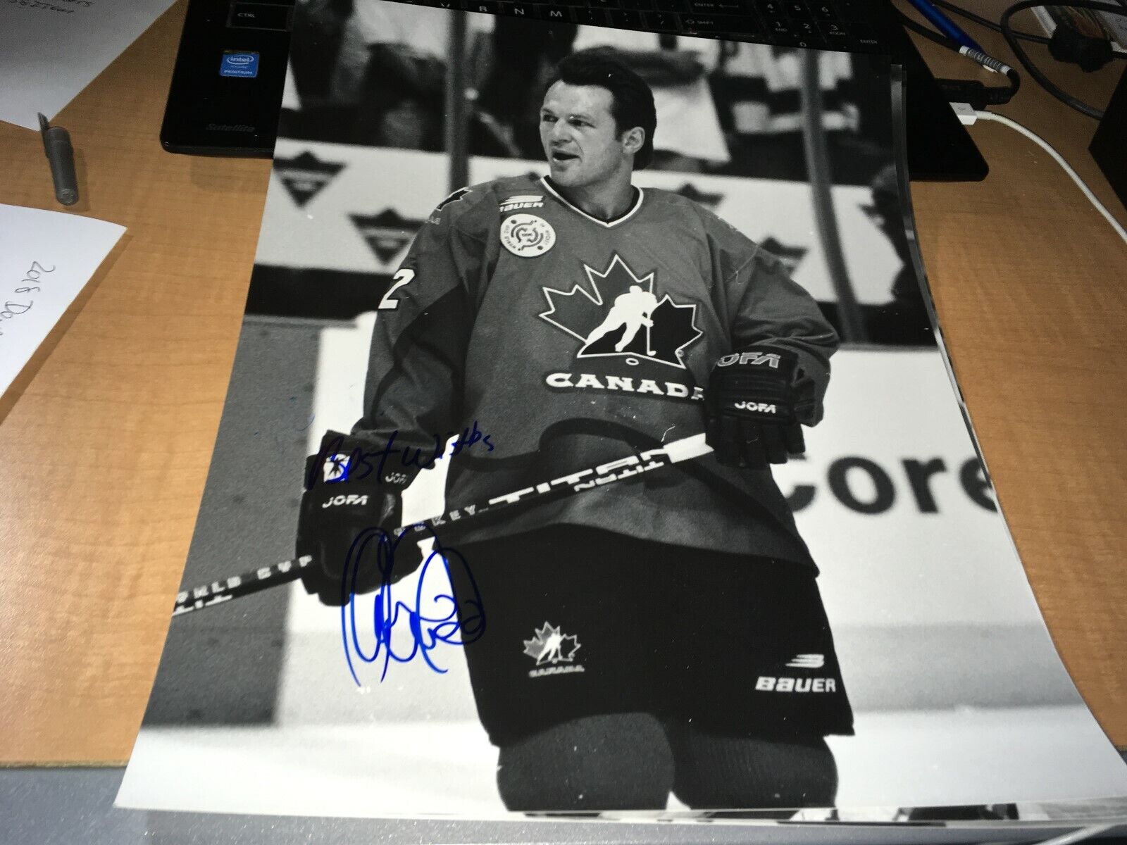 Claude Lemieux Team Canada Signed 11 x 14