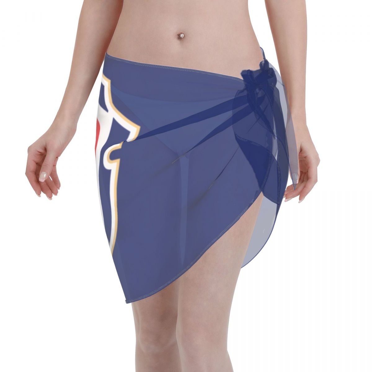 Costa Rica National Football Team Women's Short Beach Sarong Cover Ups