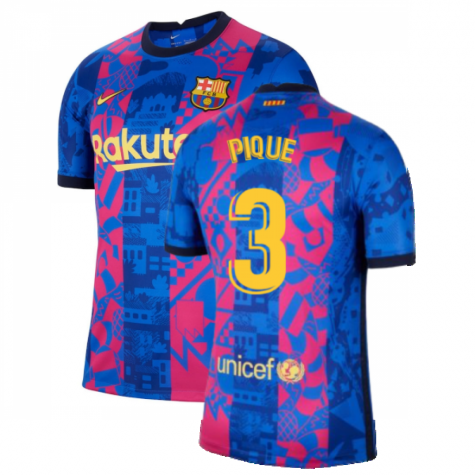 Maillot FC Barcelone Gerard Piqué 3 Third 2021/22
