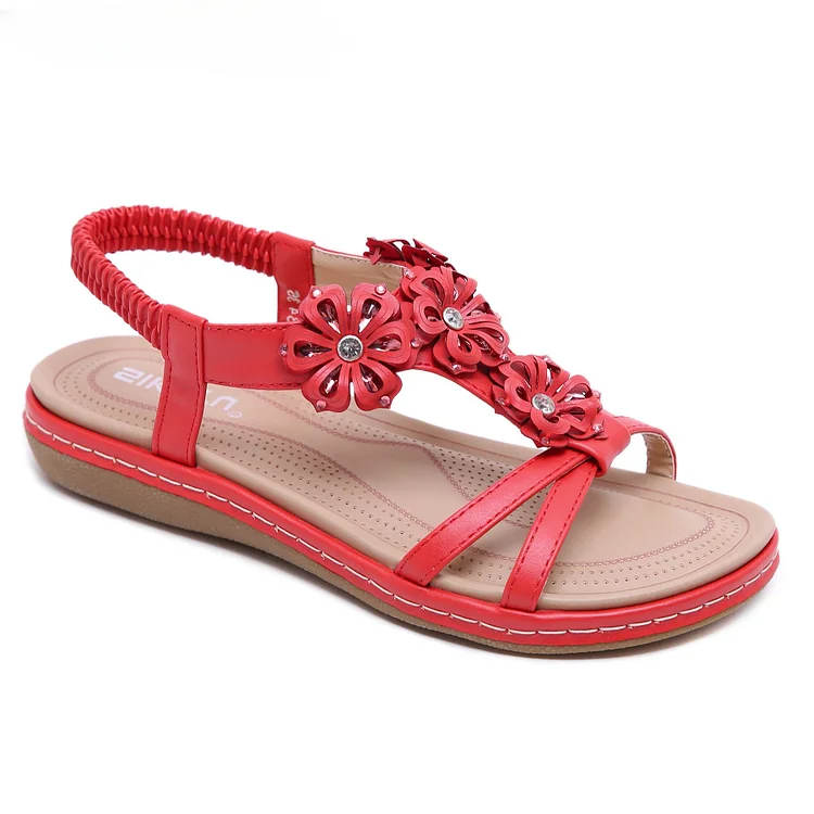 Three-Dimensional Flower  Holiday Casual Sandals