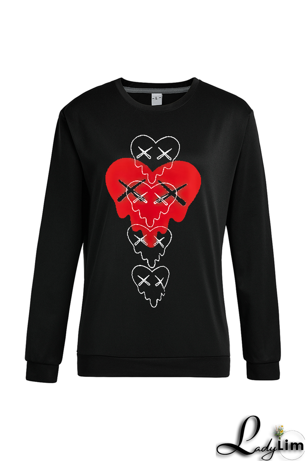 Grey Fashion Vintage Print Patchwork O Neck Tops