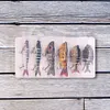 6Pcs Sinking Wobblers Fishing Lures Multi-Section Hard Bait for Pike Bass Trout