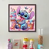 Stitch Eating Ice Cream-11CT Stamped Cross Stitch 40*40cm/15.75*15.75in