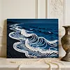 uk.everydayedeals DIY Pearl Painting With Frame - Handmade Self-Adhesive Pearls - Waves(20*30cm)