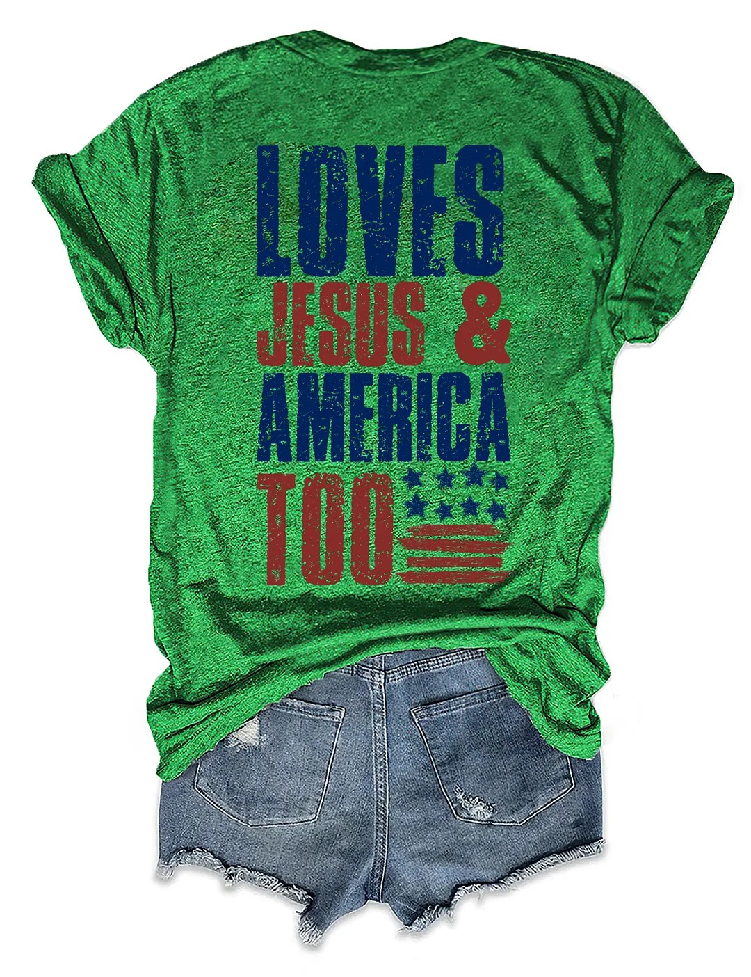 Loves Jesus And America Too T-Shirt