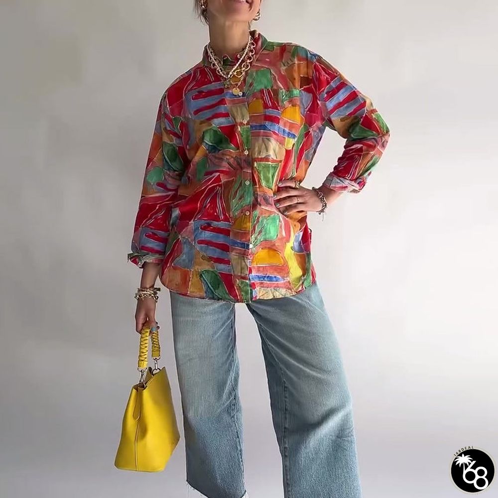 Showy Round Neck Long Sleeve Top | 168DEAL