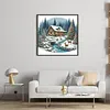 Christmas Cottage-11CT Stamped Cross Stitch 40*40cm/15.75*15.75in tapestrymarket
