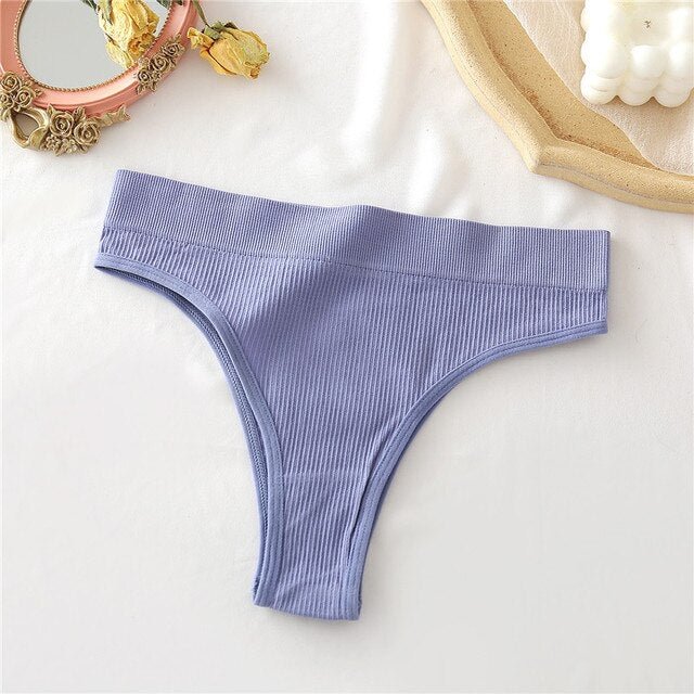 S-XL Seamless Women's Panties 9 Solid Color High Waisted Thongs Women Comfortable Women's Cotton Briefs Sexy Female Underpants