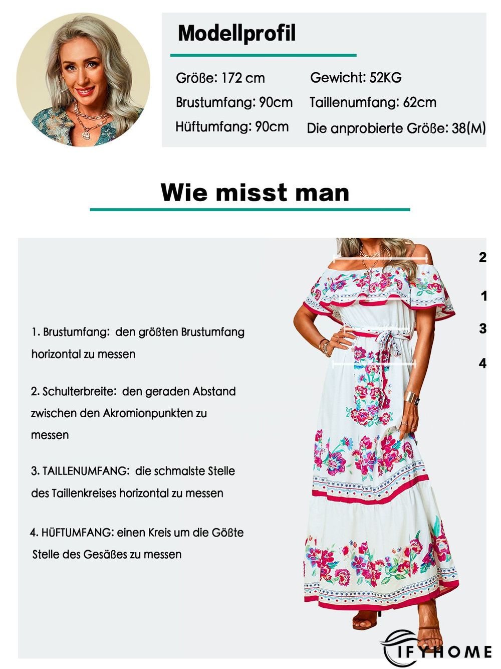 Off Shoulder Floral-Print Swing Cold Shoulder Weaving Dress | IFYHOME