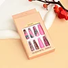 Pink Long Ballet Wearing Nails 24pcs