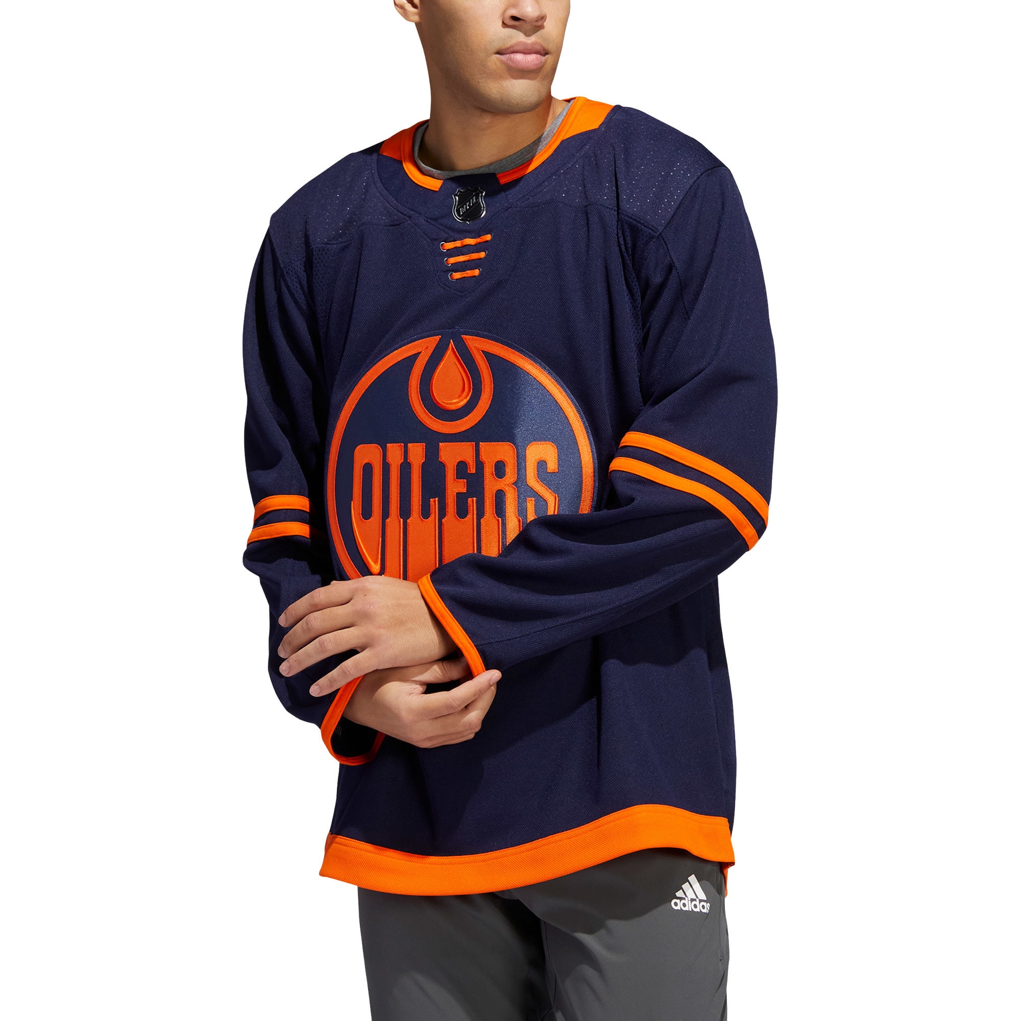 Edmonton Oilers   Alternate  Primegreen  Custom Jersey – Navy mysite