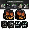 2pcs Halloween Headrest Covers Decorative Cushion Cover Elastic Head Rest Covers