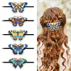 5Pcs PU Butterfly Diamond Embroidery Painting Hairpins