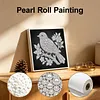 DIY Pearl Painting Bird for Home Wall Decor(25x25cm)