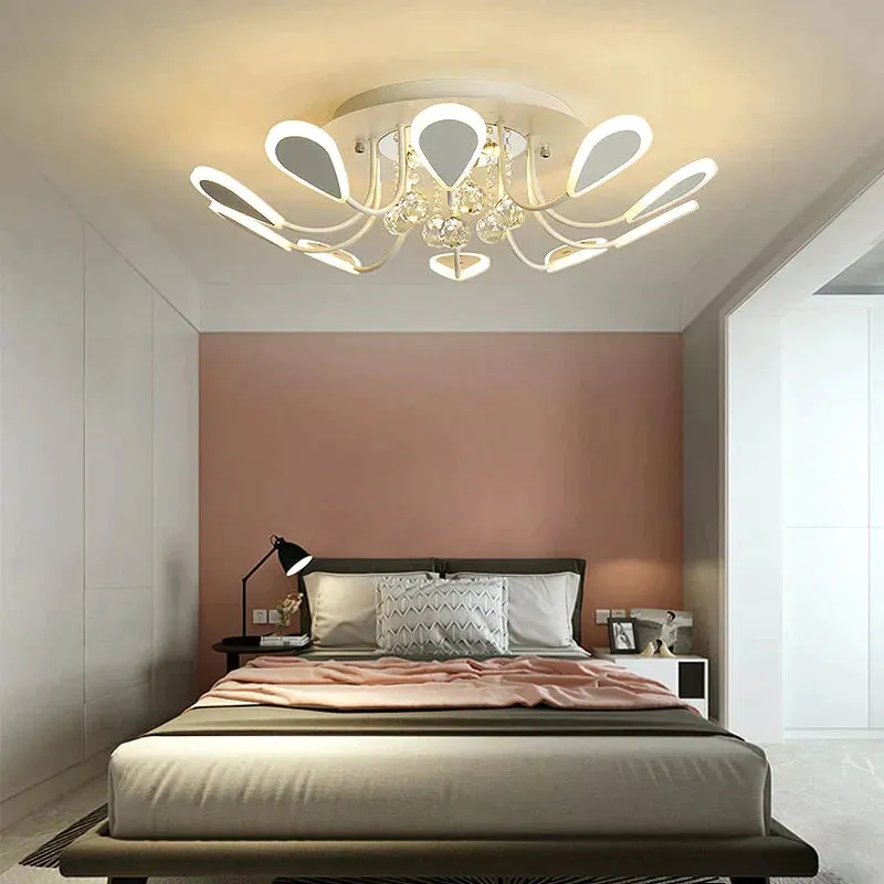 Crystal Modern Led Ceiling Lighst For Living Room Bedroom Study Room