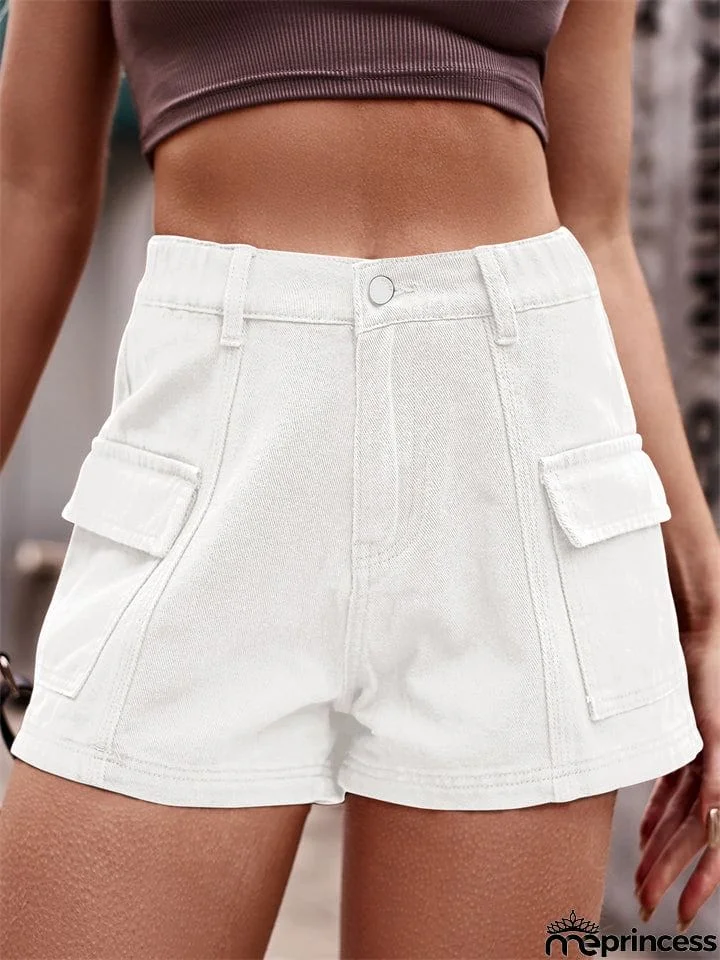 Summer Sexy Pocket Denim Cargo Shorts for Women