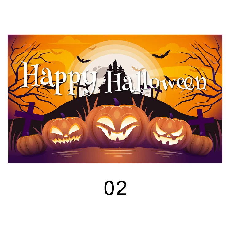 Halloween Pumpkin Lantern Print Background Banner
