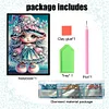 50 Pages A5 Special Shaped Elf Girl 5D DIY Mosaic Drill Notebook Craft Kit