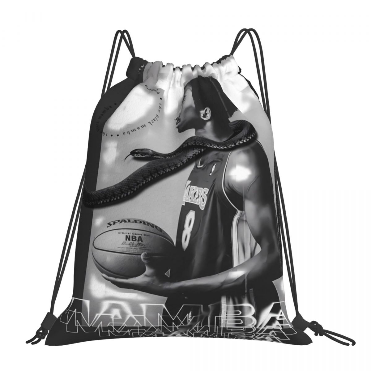 Los Angeles Lakers Kobe Bryant Drawstring Bags for School Gym