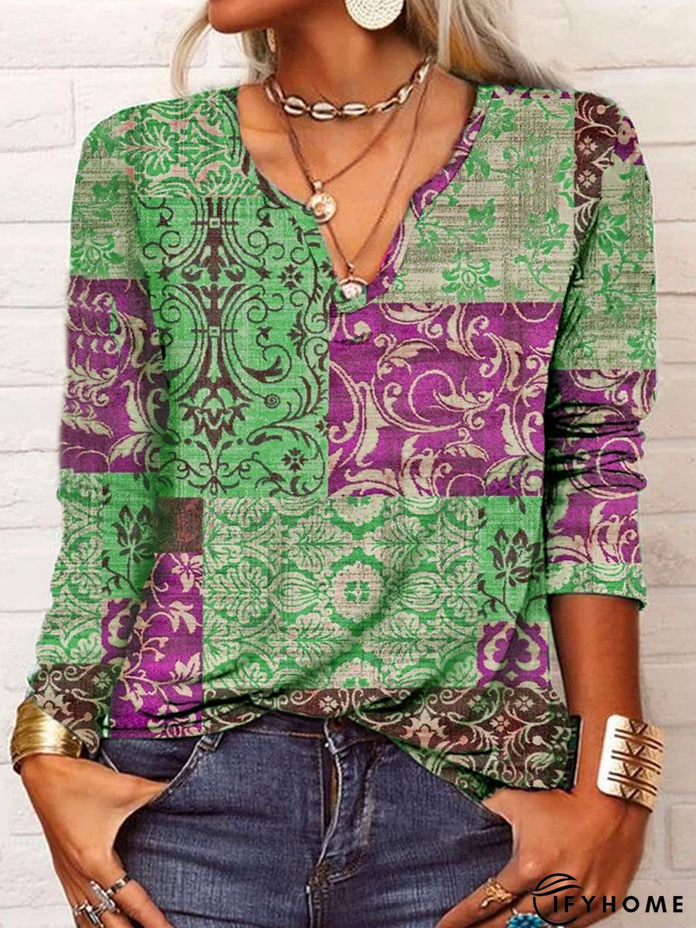 Casual Notched Top | IFYHOME