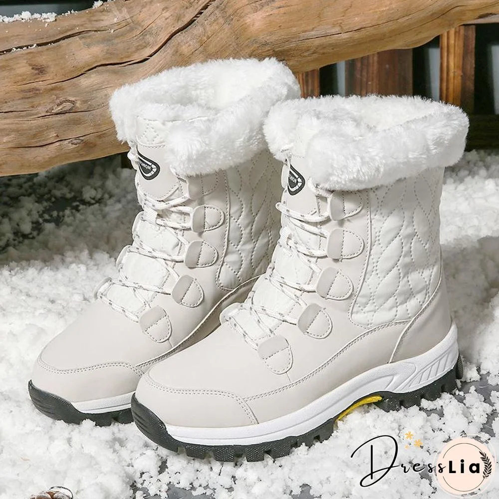 Winter Snow Boots Warm Plush Women's Shoes