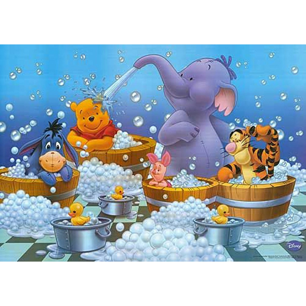 

40*30CM - Cartoon Bear - Round Drill Diamond Painting, 501 Original