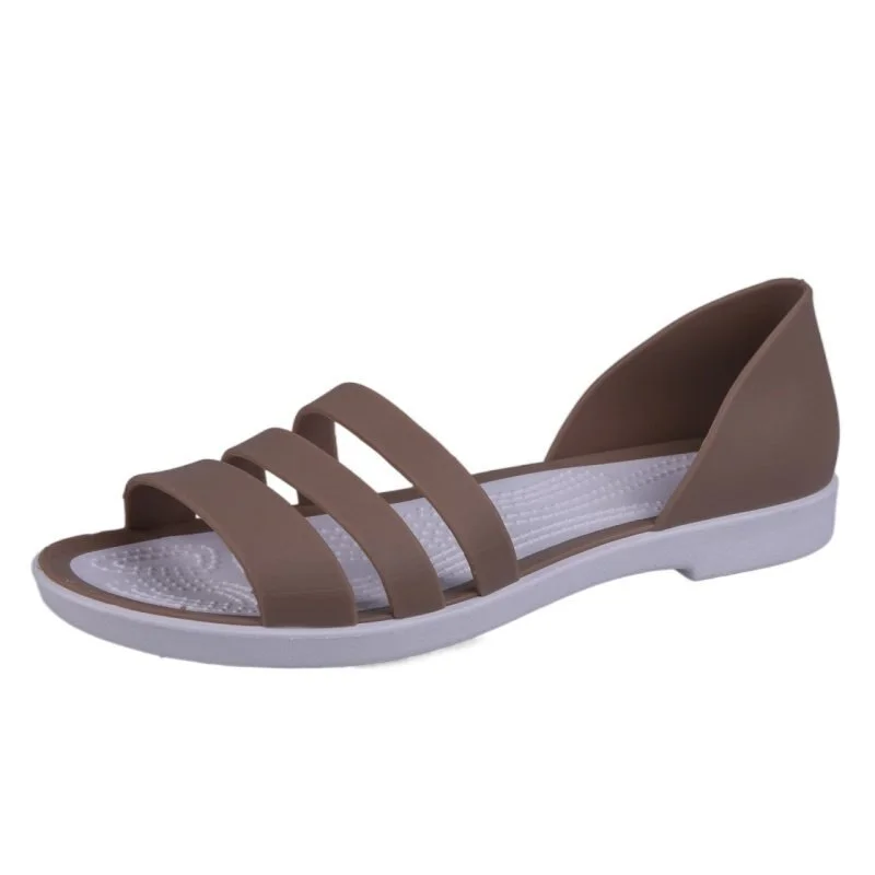 Women Summer Flat Sandals fashion Open-Toed Slides Slippers Candy Color Casual Beach Outdoot Female Ladies Jelly Shoes