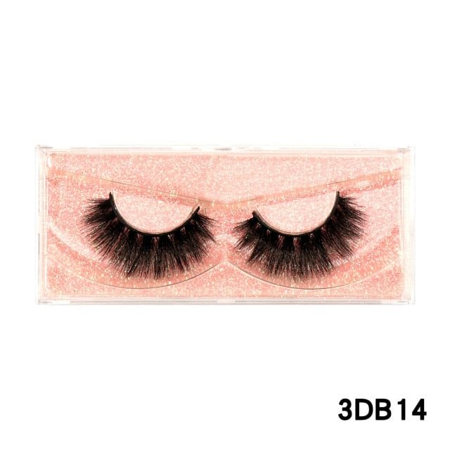 1 Pair 3D Mink Fluffy Wispy Volume Natural Long Lasting Thick Cross Eyelashes SP17255