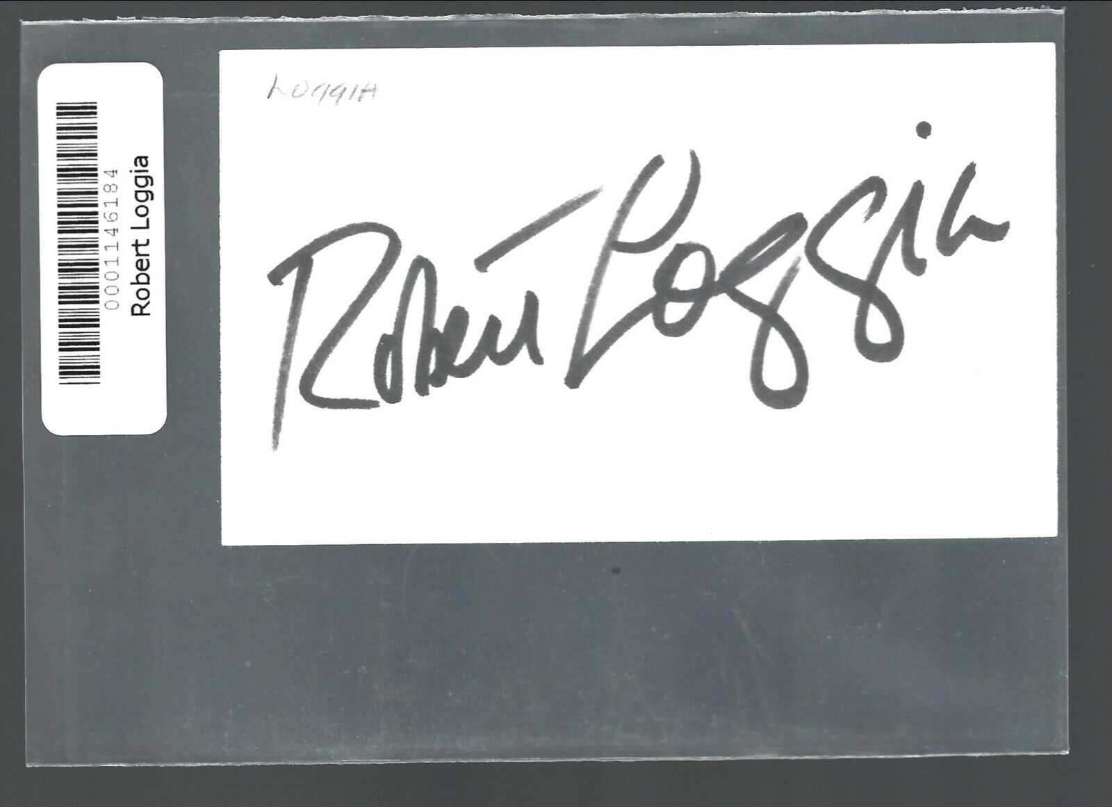 Robert Loggia autographed Card / Album Page COA SOPRANOS BIG