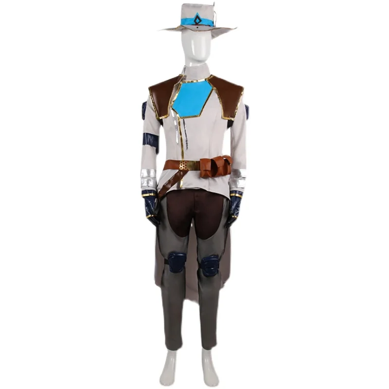 Game Valorant Cypher Halloween Coat Trousers Outfit Cosplay Costume