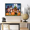 Halloween Hund - runder Bohrer Diamantmalerei - 50*40cm