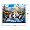 Scenic Horse-11CT Stamped Cross Stitch 50*40cm