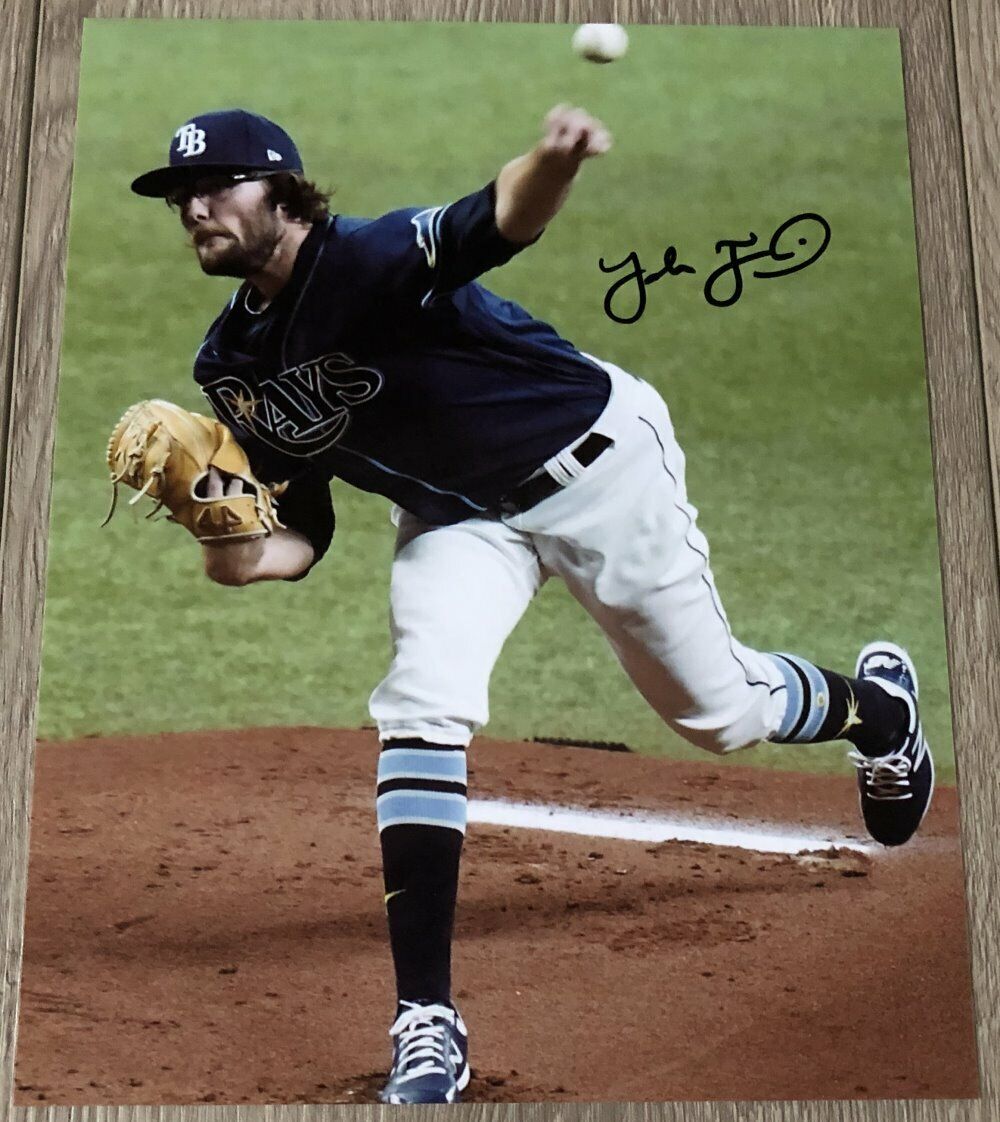 JOSH FLEMING SIGNED AUTOGRAPH TAMPA BAY RAYS 8x10 Photo Poster painting C w/EXACT PROOF