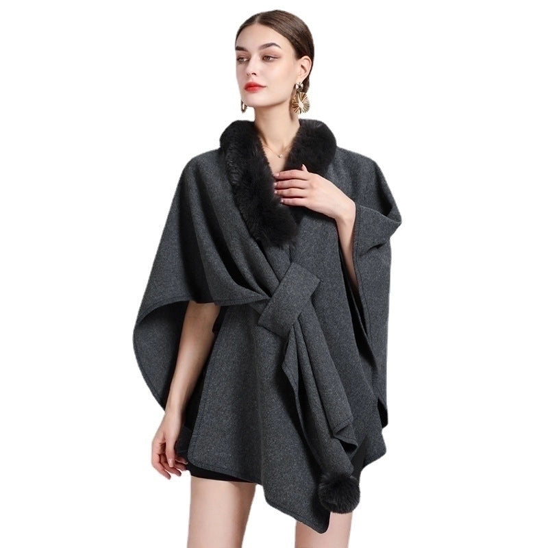 Women’s Minimalist Commute Solid Color Acrylic Fiber/artificial Wool Patchwork Shawl