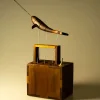 Handmade Wooden Swan/Narwhal Automaton