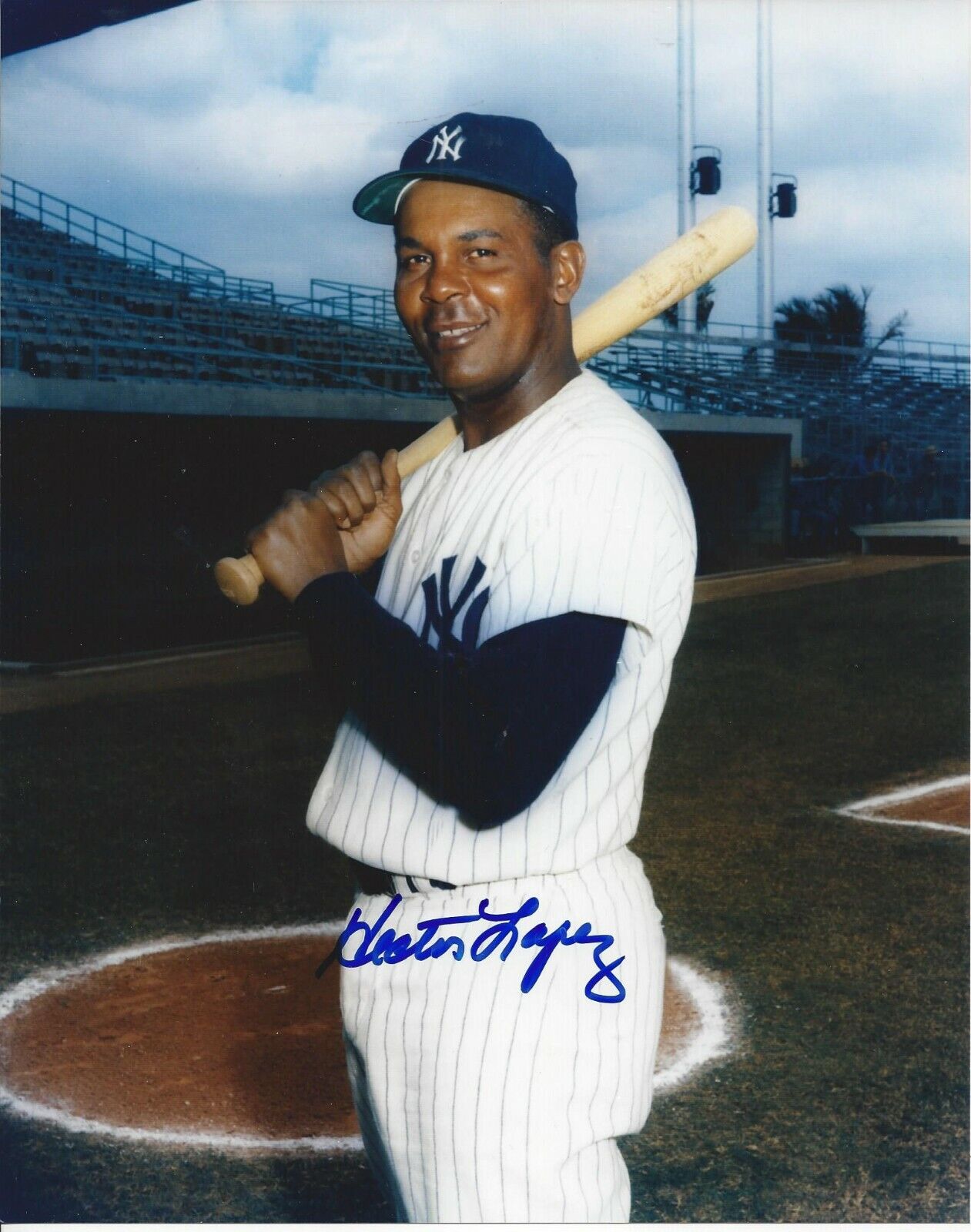 Hector Lopez Autographed 8x10 New York Yankees#S1065