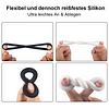 Silicone Cock Ring 2 Pack Waterproof For Him