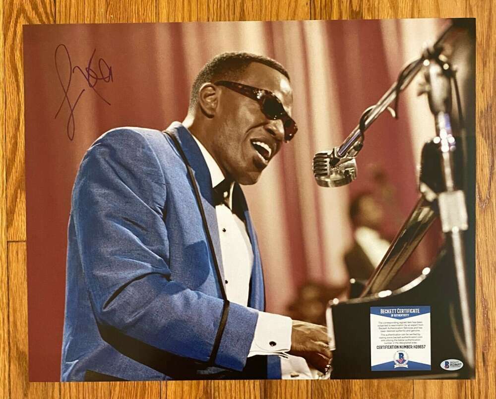 Jamie Foxx BAS Beckett Coa Signed 16x20 Ray Photo Poster painting Autograph