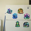 6Pcs Diamond Painting Halloween Magnets Refrigerator for Adults Kids