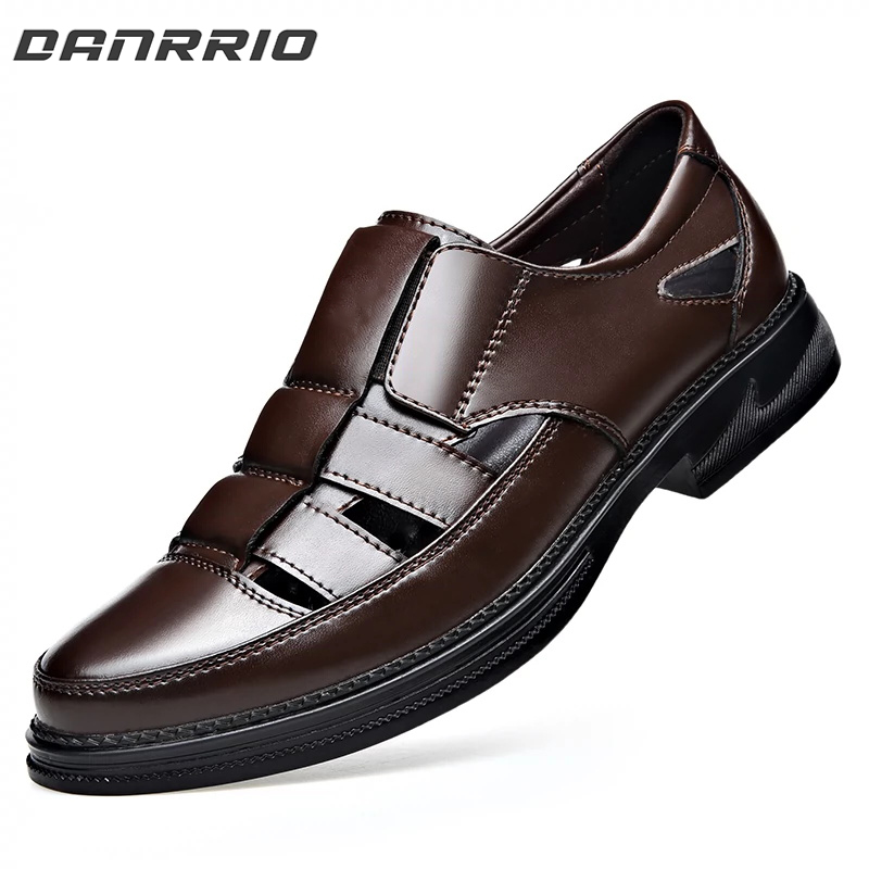 DANRRIO Cowhide Hollow Breathable Sandals DANRRIO.COM DANRRIO