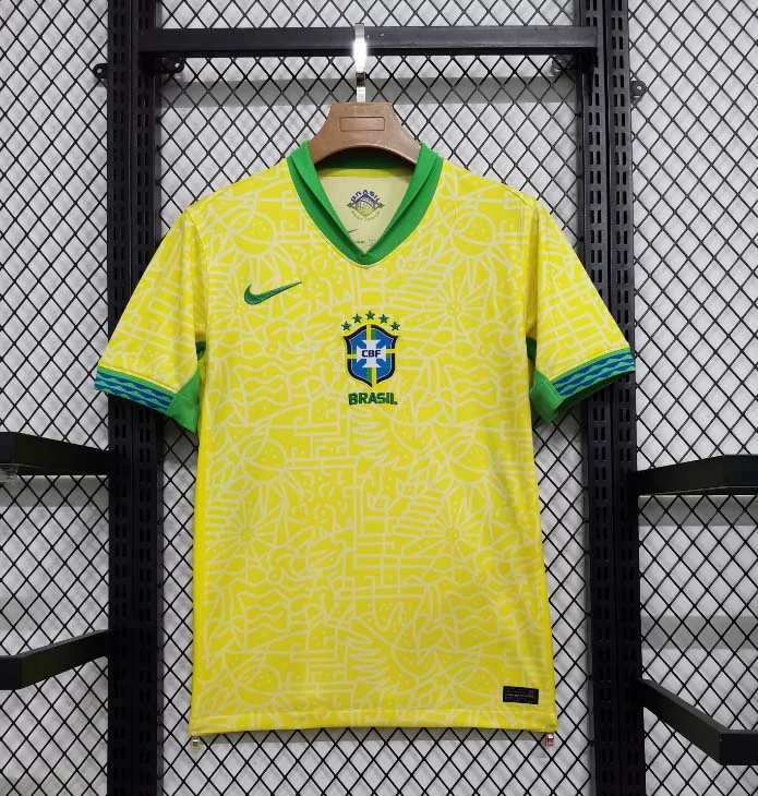 2024 Brazil Home Football Shirt 1:1 Thai Quality