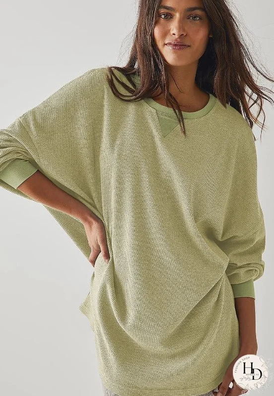 Round Neck Long Sleeve Sweatshirt