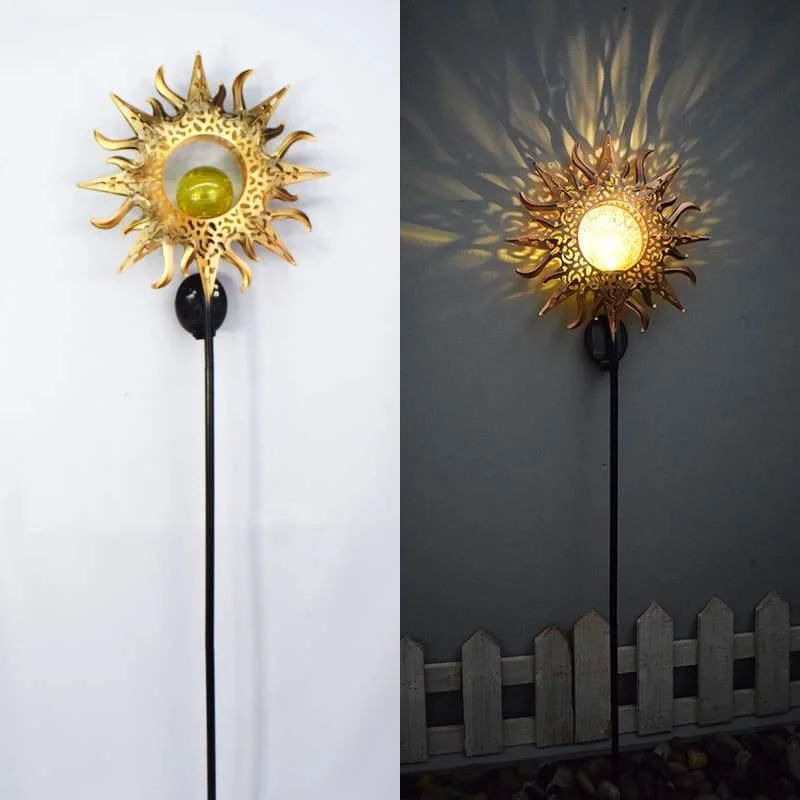 2021 Upgrade Solar Powered Garden Moon Lights