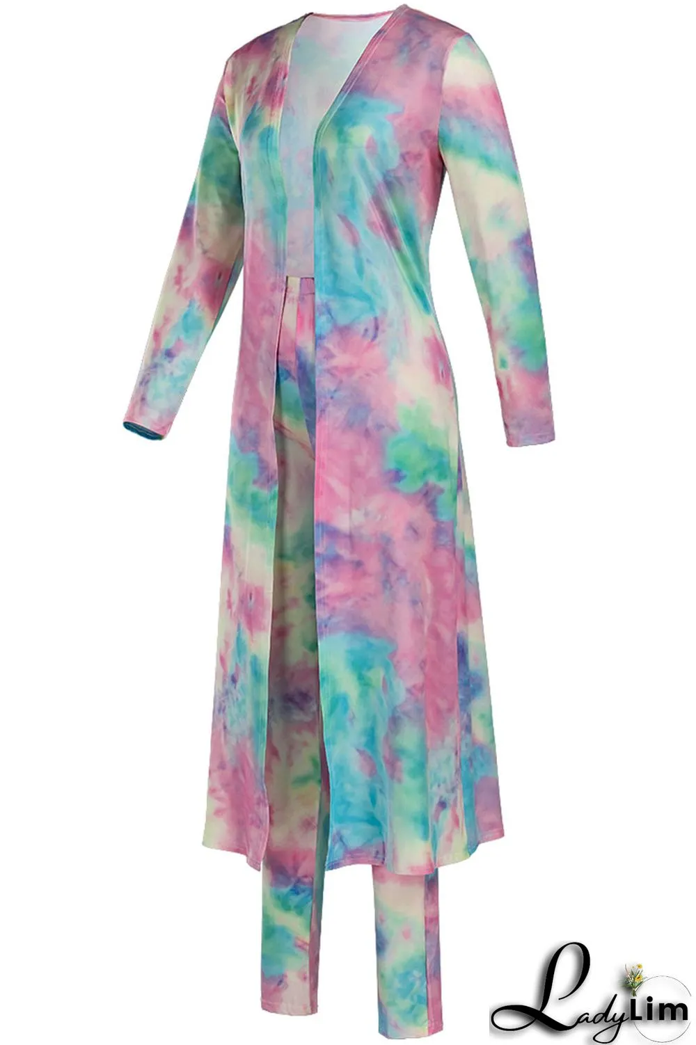 Camouflage Fashion Casual Street Vacation Print Printing cardigan Plus Size Two Pieces