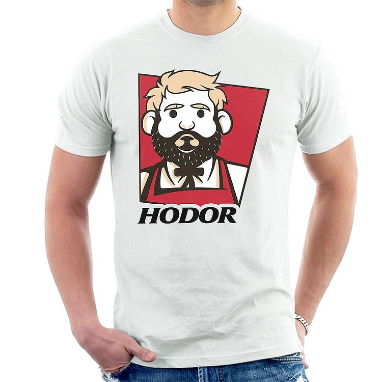 Chicken With Rice Kfc Hodor Game Of Thrones Men's T-Shirt