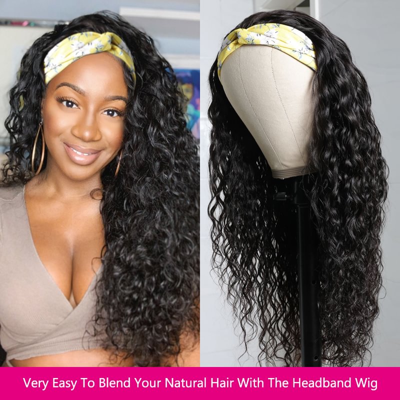 Black Glueless Wavy Long Wigs Brazilian Style US Mall Lifes